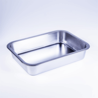 TOO KT-309 Téglalap alakú Tepsi 36x27x 7 cm - Ezüst