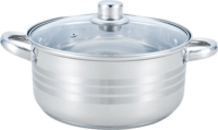 TOO KT-219 Rozsdamentes Acél Fazél fedővel 28cm 8,5L - Inox