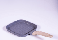 TOO KT-421 nyeles szögletes grill serpenyő 18,5 cm - Szürke