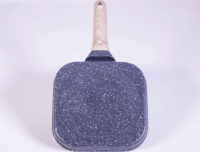 TOO KT-421 nyeles szögletes grill serpenyő 18,5 cm - Szürke