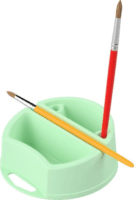 ICO Süni D12 Kétrekeszes Műanyag ecsettál - Többféle