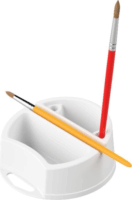 ICO Süni D12 Kétrekeszes Műanyag ecsettál - Többféle