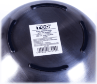 TOO KT-439 Fém tál gumi talppal 24 cm - Ezüst