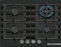 Bosch PNH6B6K40 Beépíthető 4 zónás Gáz Főzőlap - Fekete