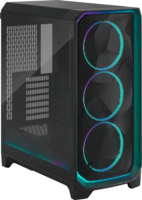 Fractal Design Meshify 3 RGB Midi Torony Számítógépház + 3db 140mm ARGB ventilátor - Fekete