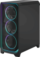 Fractal Design Meshify 3 RGB Midi Torony Számítógépház + 3db 140mm ARGB ventilátor - Fekete