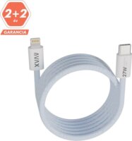 AVAX CB611LB USB-C apa - Lightning apa Adat- és töltőkábel 1m - Kék