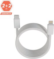 AVAX CB611W USB-C apa - Lightning apa Adat- és töltőkábel 1m - Fehér