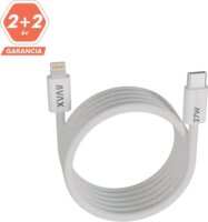 AVAX CB611W USB-C apa - Lightning apa Adat- és töltőkábel 1m - Fehér