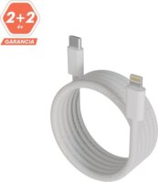 AVAX CB611W USB-C apa - Lightning apa Adat- és töltőkábel 1m - Fehér