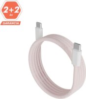 AVAX CB610P USB-C apa - Lightning apa Adat- és töltőkábel 1m - Rózsaszín