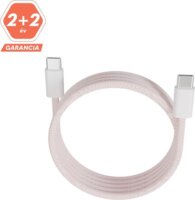 AVAX CB610P USB-C apa - Lightning apa Adat- és töltőkábel 1m - Rózsaszín