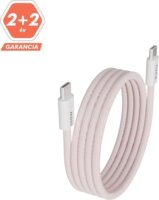 AVAX CB610P USB-C apa - Lightning apa Adat- és töltőkábel 1m - Rózsaszín
