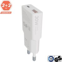 AVAX CH641W USB-A / USB-C hálózati töltő Hálózati Gyorstöltő Adapter 30W - Fehér