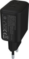 AVAX CH602B 2xUSB-C hálózati töltő Hálózati Gyorstöltő Adapter 45W - Fekete