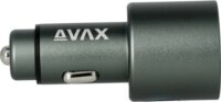 AVAX CC680B USB-A + USB-C Autós gyorstöltő 140W - Fekete