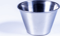 TOO KT-431 Fém szószos csésze 8 cm - Ezüst