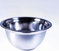 TOO KT-438 Fém tál gumi talppal 18 cm - Ezüst