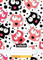 Nebulo Cuki minták A5 32 lapos tűzött sima füzet - Mintás