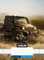 Nebulo Vagány minták 32 lapos A5 vonalas füzet - Mintás