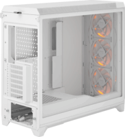 Fractal Design Meshify 3 XL RGB Full Tower Számítógépház + 3db 120mm RGB ventilátor - Fehér