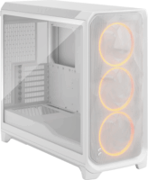Fractal Design Meshify 3 XL RGB Full Tower Számítógépház + 3db 120mm RGB ventilátor - Fehér