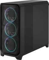 Fractal Design Meshify 3 XL RGB Full Tower Számítógépház + 3db 140mm RGB ventilátor - Fekete