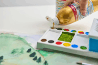 Nebulo festő paletta és ecsetmosó készlet