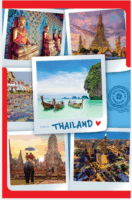 Nebulo A4 karton gumismappa - Thaiföld mintás