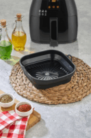 TOO SL-3251 összecsukható négyzetes szilikon forma forrólevegős sütőhöz 21x21cm - Többféle