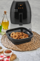 TOO SL-3251 összecsukható négyzetes szilikon forma forrólevegős sütőhöz 21x21cm - Többféle