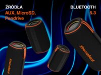 Tracer XtremeBeat Ultra TWS Hordozható Bluetooth hangszóró 25 Watt - Fekete