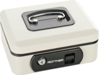 Rottner Pro Box One kulcsos 3 Osztásos Pénzkazetta 9 x 20 x 18 cm - Fehér