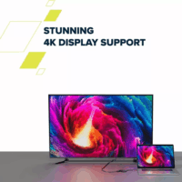 Canyon CNS-TDS4 3 in 1 Univerzális USB-C Laptop Dokkoló - Szürke