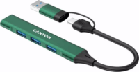 Canyon DS-02 USB-A/USB-C 4-port HUB - Zöld