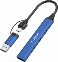 Canyon DS-02 USB-A/USB-C 4-port HUB - Kék