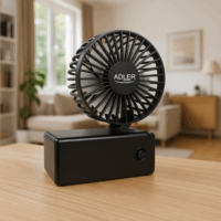 Adler AD7336 Összecsukható Hordozható mini ventilátor - Fekete