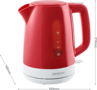 Sencor SWK 1024RD Vízforraló 1.0L 2200 Watt - Piros