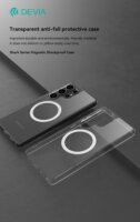 Devia ST124523 Shark Series Samsung Galaxy S25+ Mágneses Hátlapvédő Telefontok - Fekete