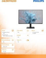 Philips 24" 24E2N1110 16:9 IPS FullHD Monitor - Fekete