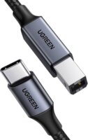 Ugreen US370 USB-C apa - USB-B apa Nyomtatókábel 1.5m - Fekete