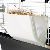 Ferplast Casita 80 Beltéri fém Rágcsáló ketrec (78 x 48 x 50 cm) - Fehér / Szürke