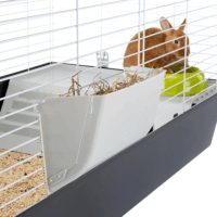 Ferplast Casita 120 Beltéri fém Nyúlketrec (118 cm x 58 cm)) - Szürke