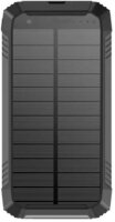 PowerNeed S20000Q Napelemes Power Bank USB-A + Lighing / 20000mAh 18W - Fekete