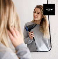 Taurus Studio Glow Összecsukható hajszárító utazótáskával 1400 Watt - Fekete