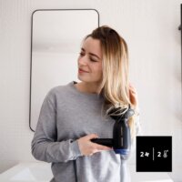 Taurus Studio Glow Összecsukható hajszárító utazótáskával 1400 Watt - Fekete