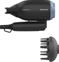 Taurus Studio Glow Összecsukható hajszárító utazótáskával 1400 Watt - Fekete