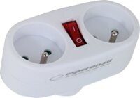 Esperanza ELK306W Hálózati elosztó 2 aljzatos - Fehér