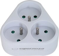 Esperanza ELK303W Hálózati elosztó 3 aljzatos - Fehér