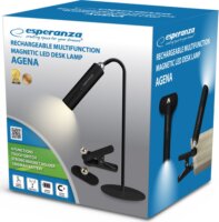 Esperanza ELD118K Agena Akkus Asztali LED Lámpa 12cm - Fekete